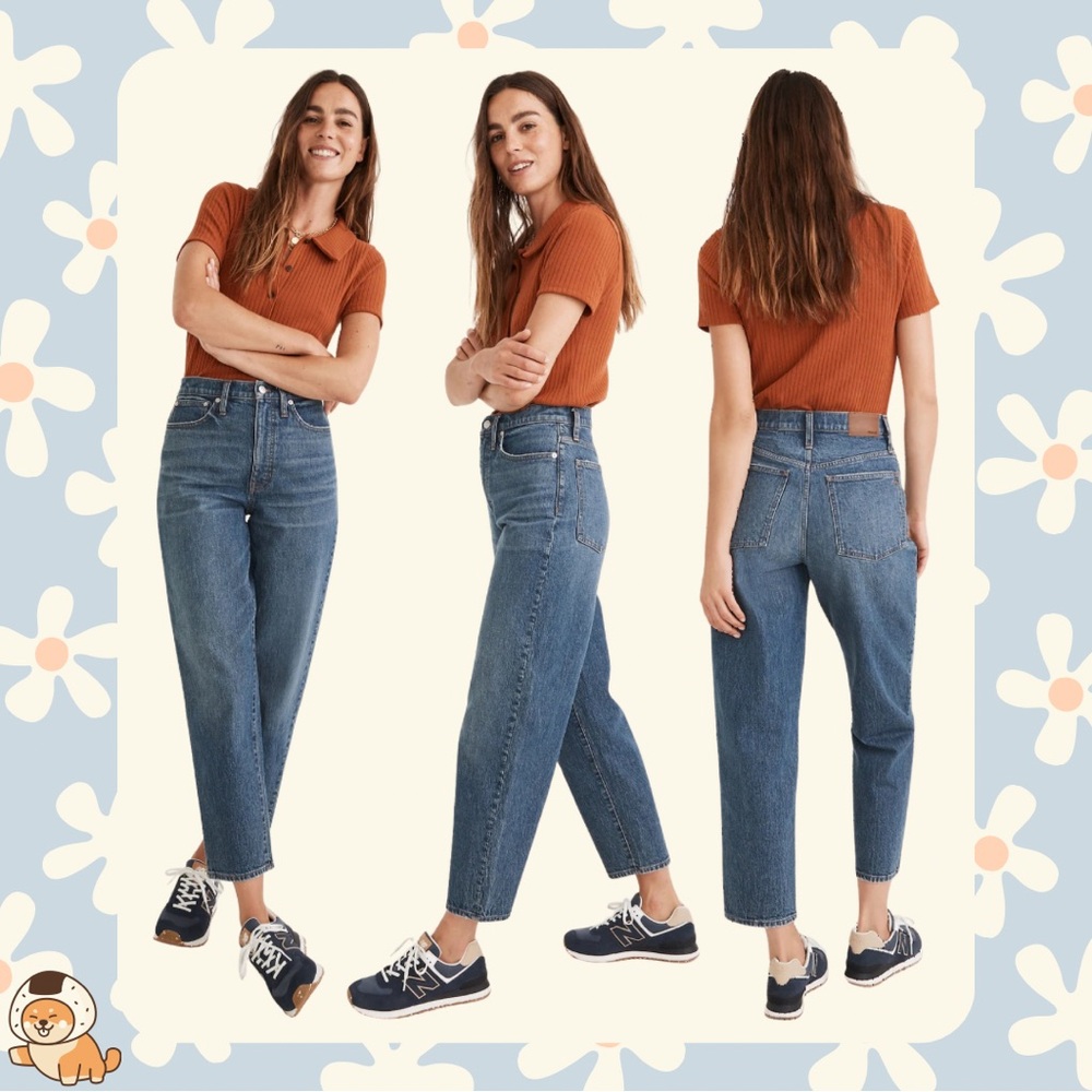 Madewell Balloon Jeans in Corson Wash, Sz 27